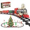 JQ JUQU Electric Train Set for Kids Ages 4-8 with Lights and Music - 20-Piece Toy Train and Tracks Set for Children, Compatible for Christmas Tree and Year-Round Play view 1