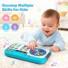 Baby DJ Set, Toddler Musical DJ Table with Lights for 6-12 Months, Preschool Infant Tummy Time Toy, Interactive Early Sensory Development Toy, 1st Christmas Birthday Gifts for Boys Girls Age 1 2 3 view 2