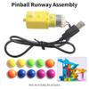 Marble Track Model 3D Print Parts Model Kit Motor USB Cable 10pcs Marbles Pinball Runaway view 4