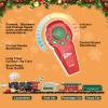 JQ JUQU Remote Control Train Set for Kids Ages 3-8 with Steam, Lights and Sounds, Electric Toy Train with 4 Cars and Tracks for Indoor Play and Holiday Decor view 3