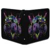 Kuquteed Monster Truck Trading Card Binder 9 Pocket 900 Cards Holder Collector Album with 50 Removable Sleeves Gifts for Boys Girls Purple Green Car Sports Game Cards view 3
