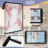 Kuquteed Red Lightning Trading Card Binder 9 Pocket 900 Cards Holder Collector Album with 50 Removable Sleeves Toys Gifts for Boys Girls Marble Sports Game Cards view 2