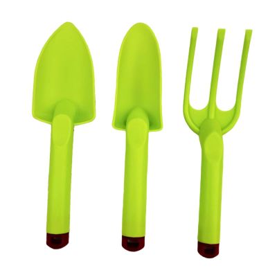 Baoblaze 3 Pieces Kids Gardening Tools Includes Shovels Rake for Boys Girls Compact Accessories Lightweight Portable Garden Tool Kit