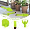 Baoblaze 3 Pieces Kids Gardening Tools Includes Shovels Rake for Boys Girls Compact Accessories Lightweight Portable Garden Tool Kit view 2
