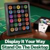 Casino Chip Display Case for 30 Chips, Poker Chips Holder Shadow Box, 11"x13" Wall Mount or Tabletop Display Frame for Collectors Souvenir Gift view 4
