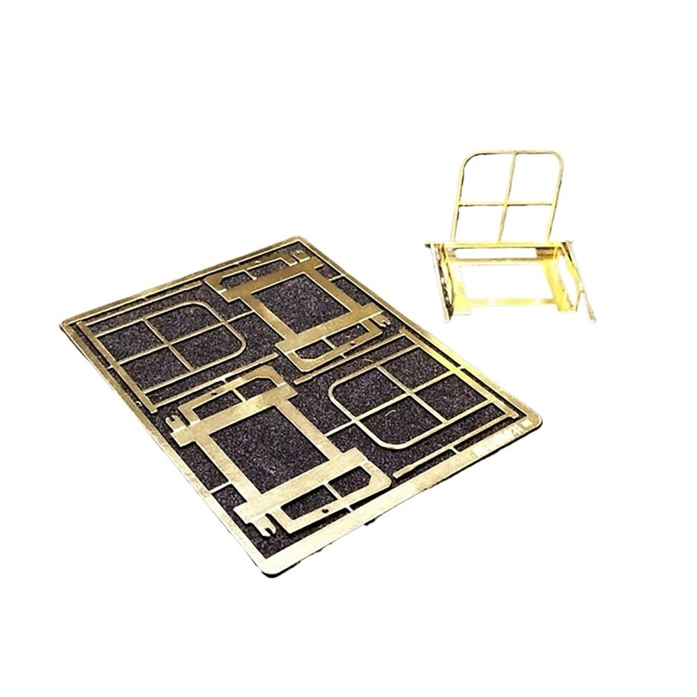 1/35 Scale Inflatable Life Raft Quick-Release Frame Brass Photo-Etched Parts for Naval Diorama Detailing