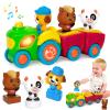 Animal Farm Tractor Toy for Toddler 1 2 3 Years Old, Musical Tractor Set with 3 Farm Animals, Montessori Learning Toy with Lights and Sounds, Christmas Birthday Gifts for Boys Girls 12 18 24 Months view 1
