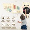 Baotree Owl Activity Wall Busy Board Panels, Montessori Sensory Toys, Toddler Learning Activity Center,Interactive Wooden Learning Toy for Toddler Playroom & Children's Daycare view 3