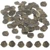 Plastic Doubloon Coins 100pcs Chest Games Tokens Pirate Coins Set for Pirate Adventure Themed Cosplay Party view 1