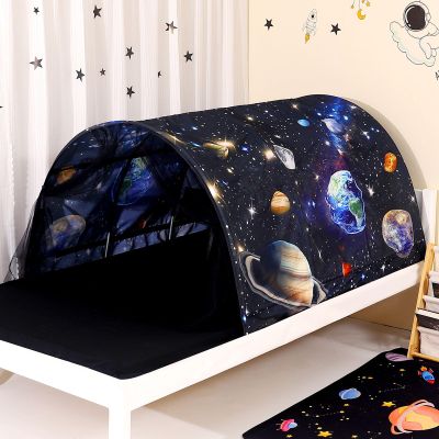 Bed Tent for Kids Lucky Castle Bed Tent Foldable Play House for Children Play Tents for Girls Boys Sleeping Canopy Playhouse