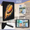 Kuquteed American Football Trading Card Binder 4 Pocket 400 Cards Holder Collector Album with 50 Removable Sleeves Gifts for Boys Girls Fire Soccer Sports Game Cards view 2