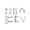 RC Spare Part Compatible with WPL D12 RC Car Upgrades Parts Accessories Metal Upper Lower for Swing Arm Steering Cup Ball Joint Set(Silver) view 1