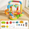 KlickRail Electric Train Set Flexible Race Track for Kids 4 6 7 8, 88 Pcs Car Track for Toddlers 3-5, Building Toy Train Track Gravity-Defying 3D Embedded Layouts & Motorized Car, STEM Learning Gift view 2
