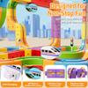 KlickRail Electric Train Set Flexible Race Track for Kids 4 6 7 8, 88 Pcs Car Track for Toddlers 3-5, Building Toy Train Track Gravity-Defying 3D Embedded Layouts & Motorized Car, STEM Learning Gift view 3