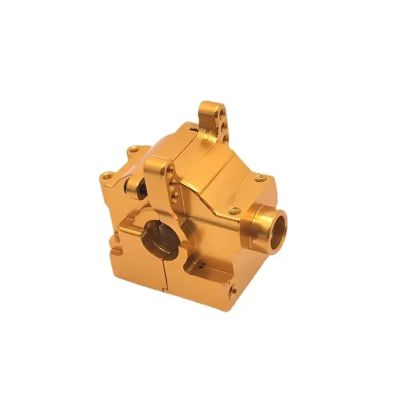 RC Repair Parts Compatible with JLB for Racing for Cheetah 4WD for Trucks DIY Parts 1:10 RC Model Metal Gear Case Shell Cover(Yellow)