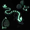 SUMLAND 3D Printed Dragon Eggs Mystery Dragon Egg,Articulated Animals Fidget Toy Glow in The Dark Green view 1