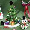 15pcs Mini Top Hat Mini Black Formal Snowman Hats Miniature Hats for Dollhouse Christmas Party Ornaments Decorative (Black, 4.10X4.10X1.90CM) view 2