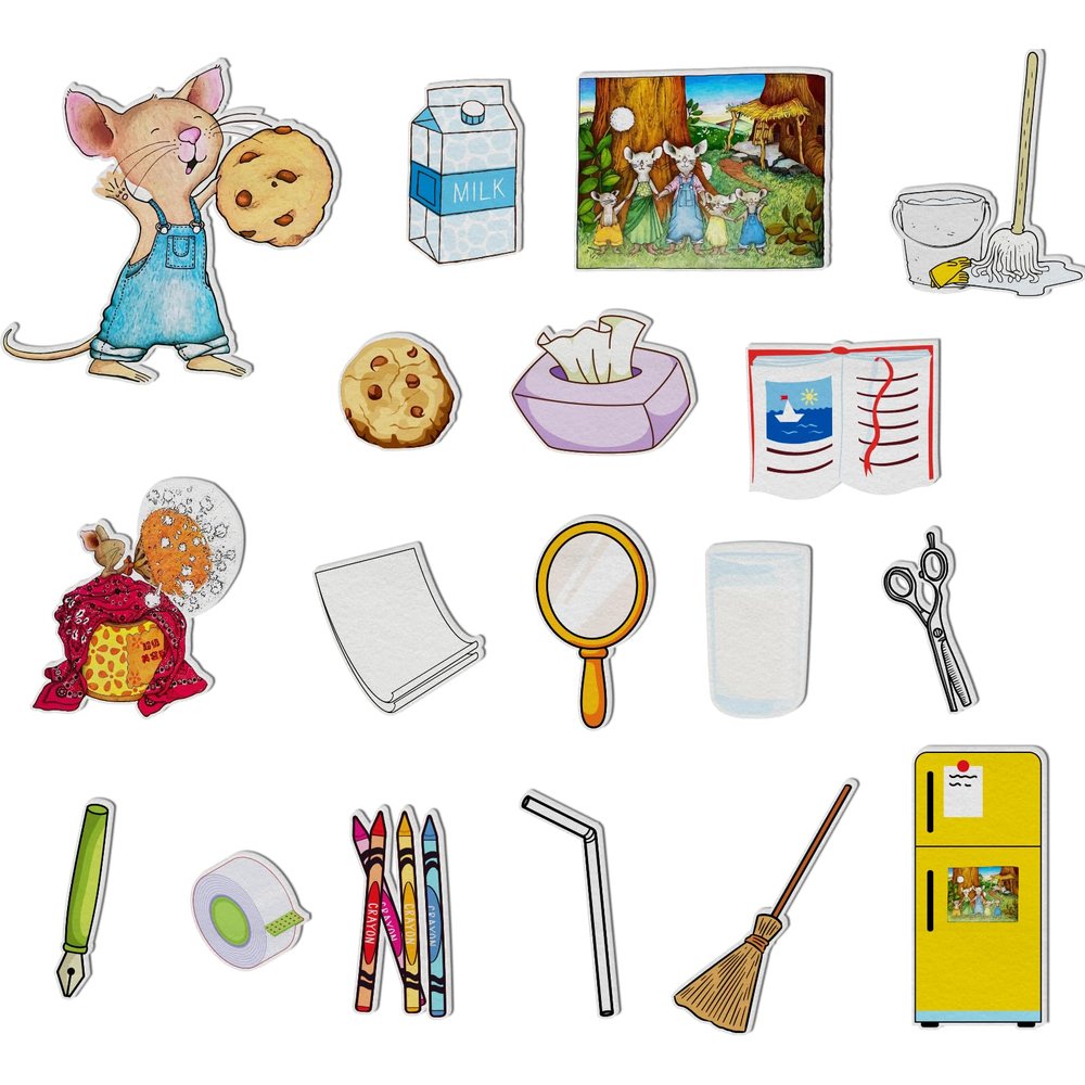 Thryvomniq If You Give a Mouse a Cookie Felt Board Flannel Board Stories for Preschool Interactive Teaching Felt Toys Storytelling Learning Activies