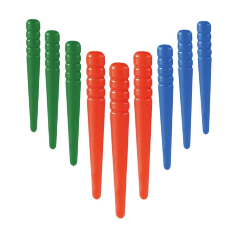 MotiveTech 9 Pieces of Cribbage Board Pegs, Suitable for 1/8-inch Holes, Conical Playing Pegs, Replacement Accessories, Cribbage Pegs