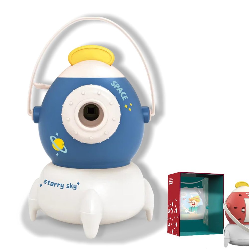 Multifunctional Story Projector for Kids with 6 Story Cards, Sensory Toys for Toddlers 3,Educational Toddler Toys Gifts for Boys and Girls (Blue)