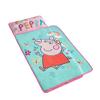 Peppa Pig Toddler Nap Mat with Pillow and Blanket,Quilted Sleep Mat for Kids,Soft & Portable,20 x 46, Ideal for Daycare, Preschool, Travel, or Naptime view 1