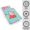 Peppa Pig Toddler Nap Mat with Pillow and Blanket,Quilted Sleep Mat for Kids,Soft & Portable,20 x 46, Ideal for Daycare, Preschool, Travel, or Naptime view 2