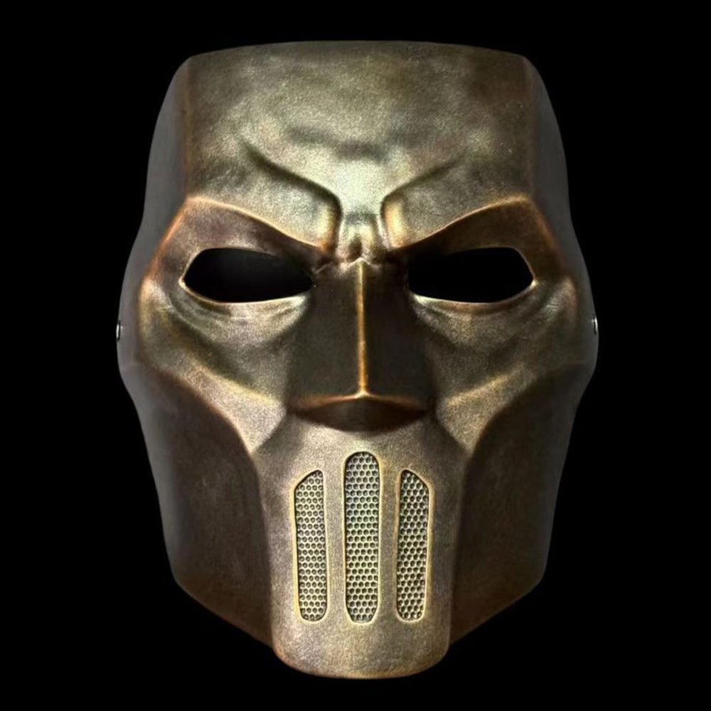 Gbyork The Turtle Warrior Cosplay Mask Resin Halloween Dance Party Costume Mask Props (Copper)