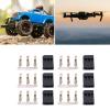 100 Sets 3 Pin Female Male Plug Housing Crimp Terminal Connector Kit High Performance Gold Plated ABS Brass Servo Plug Kit for RC Airplane Electronic Equipment view 2