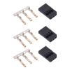 100 Sets 3 Pin Female Male Plug Housing Crimp Terminal Connector Kit High Performance Gold Plated ABS Brass Servo Plug Kit for RC Airplane Electronic Equipment view 3