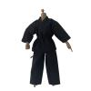 1/12 Action Figure Clothes,Taekwondo Uniform Outfits for 6 inch Male Action Figures,6 inch Miniature Karate Suit (Black) view 2