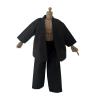 1/12 Action Figure Clothes,Taekwondo Uniform Outfits for 6 inch Male Action Figures,6 inch Miniature Karate Suit (Black) view 4