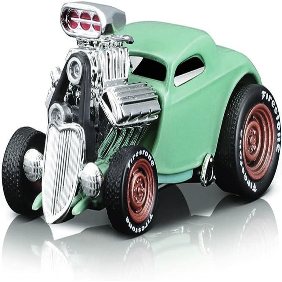 1933 3W Coupe Light Green 1/64 Diecast Model Car by Muscle M 15546grn