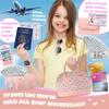 Play Purse for Little Girls - Pretend Play Toy Set for Kids Including Handbag, Makeup, Phone, Wallet, Smartwatch, Passport, Credit Cards, Keys - Birthday Gift Ideas for Girls Age 3 4 5 6 7+ view 3