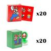 Super Mario Holiday Party Favor Boxes Set - Bundle of 40 Super Mario Bros Stickers, Tattoos, Stampers for Valentines Gift Exchange, Easter Egg Hunt, More view 4