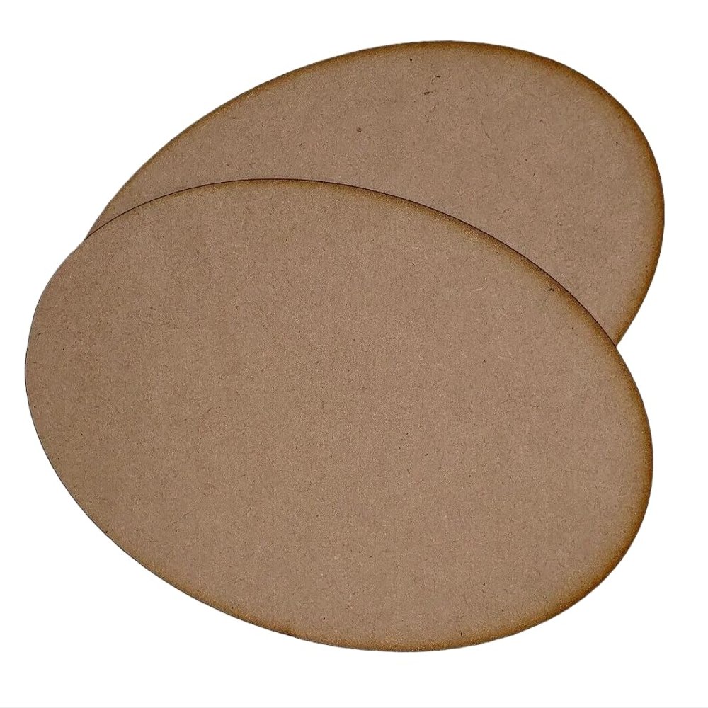 200mm x 105mm Oval MDF Wood Bases (x2) Laser Cut Blanks Crafts FAST SHIPPING US SELLER