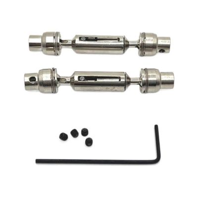 1/16 C64 C74 1 JA11 RC Car Upgrade Parts Metal Front Drive Shaft Compatible with Various 1 16 Scale Remote Control Vehicles(1199 Silver)