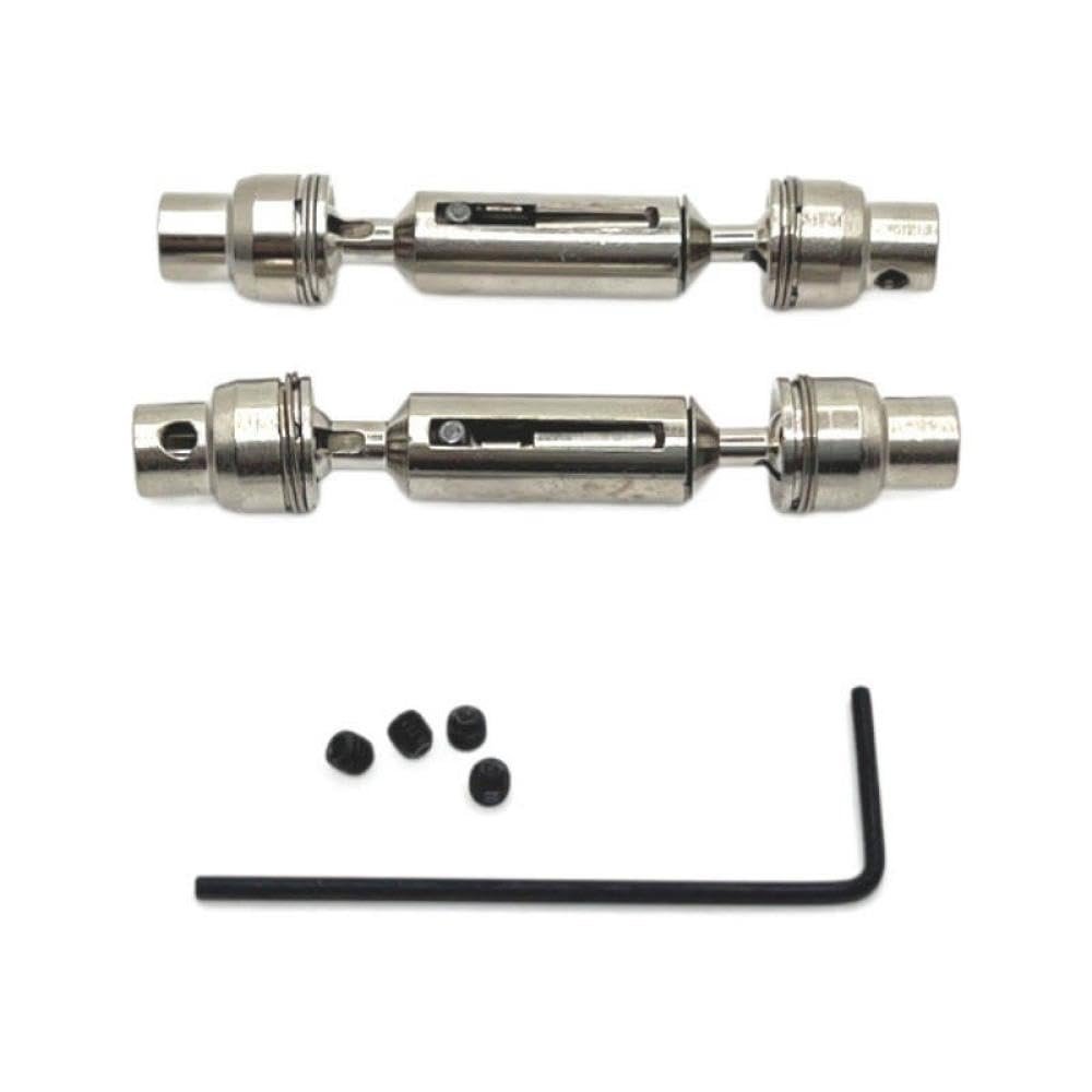 1/16 C64 C74 1 JA11 RC Car Upgrade Parts Metal Front Drive Shaft Compatible with Various 1 16 Scale Remote Control Vehicles(1199 Silver)
