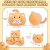 5 PCS Emotional Plush Potato Cat Stuffed Animal Family-19" Large Potato Cat Plush, Mommy Plushies with 4 Baby Kittens Plushies, Kawaii Pillow Christmas Birthday Gifts for Kids Boys Girls view 3