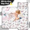 Personalized Toddler Nap Mat for Girls with Name Custom Butterfly Sleeping Bag with Blanket & Pillow, Soft Roll Up Nap Mat for Preschool, Daycare & Kindergarten view 3