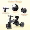 BoBike 5-in-1 Tricycle for Toddlers 18 Months to 5 Years, Kids Bike with Upgraded Pedals, Parent Push Handle, Balance Bike & Easy Assembly for Boys Girls (Grey) view 3