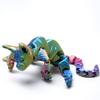 3D Printed Bald Cat Model,Flexible Realistic Articulated Animal Fidget Toys,Mystery Figurines Gifts for Easter,Executive Desk Funny Dcor and Festival Collectible,Easter Basket Stuffers (RYB) view 3