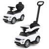 Costzon Push Car for Toddlers, 3 in 1 Land Rover Discovery Stroller Sliding Walking Car with Handle, Horn Sound, Underneath Storage, Armrest Guardrail, Foot-to-Floor Ride On Toy for Boys Girls (White) view 1