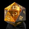 1PCS Gem D20 DND Dice - 25mm 20 Sided CrystalAmethyst D&D Dice for Dungeons and Dragons, RPG, Roleplaying Games MTG Table Games, Handmade Polyhedral Dice (Tiger Eye) view 2