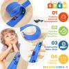 15 Ft Flexible Race Track for Kids with 3 Race Cars and Storage Bag, Simple and Versatile Gameplay, Safe and Durable Materials, Easy to Clean and Store, Birthday Gifts for Kids Age 4-9 (Blue) view 3