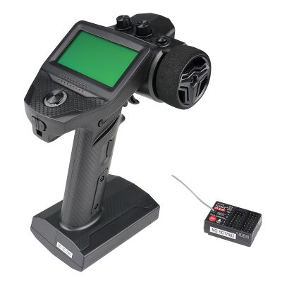 Hylukon Flysk Upgrade G7P+10 Channels RC Transmitter and R11P Receiver Kit, 2.4GHz Remote Controller with LCD Display for RC Cars, Boats