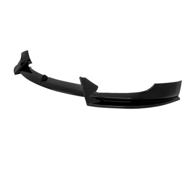 Glossy Black Front Bumper Lip V-Style Spoiler Replacement for Model Y 2020 2021 2022 2023 2024