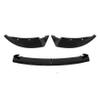 Glossy Black Front Bumper Lip V-Style Spoiler Replacement for Model Y 2020 2021 2022 2023 2024 view 2