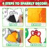 AJAZPER Christmas Foil Crafts for Kids, Christmas Crafts for Kids, DIY Art Craft Set, Creative Travel Activities, Kid Arts and Crafts Kits Gift for Girls and Boys Ages 4 5 6 7 8 9 10 Gifts Toys view 3