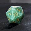 1PCS Gem D20 DND Dice - 25mm 20 Sided Crystal Green Aventurine D&D Dice for Dungeons and Dragons, RPG, Roleplaying Games MTG Table Games, Handmade Polyhedral Dice(Green Aventurine) view 3