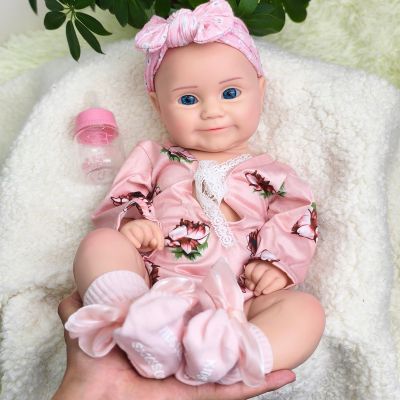 20inch Realistic Silicone Baby Doll - Lifelike Full Body Reborn Baby Girl, Handmade with Soft Platinum Silicone, Anatomically Correct & Washable, for Kids & Collectors